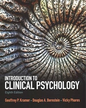 Imagen del vendedor de Introduction to Clinical Psychology a la venta por GreatBookPricesUK