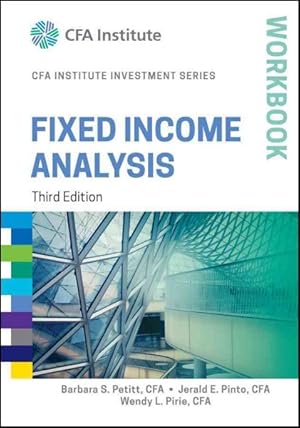 Seller image for Fixed Income Analysis Workbook for sale by GreatBookPrices