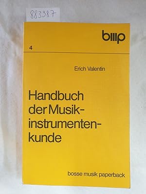 Bild des Verkufers fr Handbuch der Musikinstrumentenkunde : zum Verkauf von Versand-Antiquariat Konrad von Agris e.K.