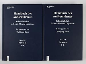 Seller image for Handbuch des Antisemitismus. Judenfeindschaft in Geschichte und Gegenwart, Band 2: Personen (2/1: A-K, 2/2: L-Z) for sale by Buchkanzlei