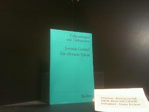Jeremias Gotthelf, Die schwarze Spinne. hrsg. von Wolfgang Mieder / Universal-Bibliothek ; Nr. 81...