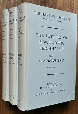 Image du vendeur pour The Letters of F. W. Ludwig Leichhardt (3 Volumes) mis en vente par Dial-A-Book