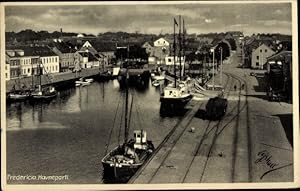 Bild des Verkufers fr Ansichtskarte / Postkarte Fredericia Jutland Dnemark, Havneparti zum Verkauf von akpool GmbH