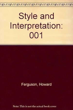 Image du vendeur pour Style and Interpretation: An Anthology of Keyboard Music : England and France: 001 mis en vente par WeBuyBooks