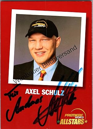 Bild des Verkufers fr Original Autogramm Axel Schulz Boxen /// Autograph signiert signed signee zum Verkauf von Antiquariat im Kaiserviertel | Wimbauer Buchversand