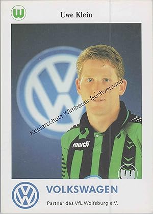 Bild des Verkufers fr Autogrammkarte Uwe Klein VfL Wolfsburg zum Verkauf von Antiquariat im Kaiserviertel | Wimbauer Buchversand
