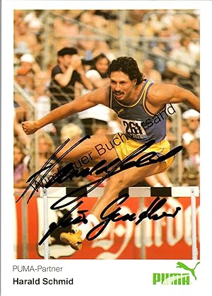 Imagen del vendedor de Original Autogramm Harald Schmid Leichtathletik /// Autogramm Autograph signiert signed signee a la venta por Antiquariat im Kaiserviertel | Wimbauer Buchversand