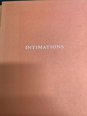 Imagen del vendedor de Intimations form and Motion and Intimations man & nature a la venta por Chapter Two (Chesham)