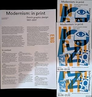 Bild des Verkufers fr Modernism in print: Dutch graphic design 1917-2017 zum Verkauf von Klondyke