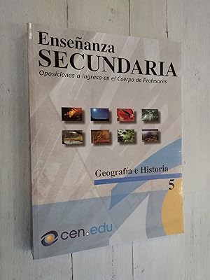 Bild des Verkufers fr Geografa e historia 5. Enseanza Secundaria. Oposiciones a ingreso en el cuerpo de profesores zum Verkauf von Librera Dilogo