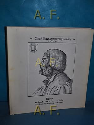 Bild des Verkufers fr Drer, Himmel und Erde : Gottes- und Menschenbild in Drers druckgraphischem Werk Holzschnitte, Kupferstiche und Radierungen aus der Sammlung Otto Schfer II [17. Oktober 1999 - 6. Februar 2000, Bibliothek Otto Schfer, Schweinfurt 20. Mai - 30. Juli 2000, Museum Bad Arolsen, Ausstellungen im Schlo 2. September - 25. November 2001, Josef Albers Museum Quadrat, Bottrop]. Unter Mitw. von Anna Scherbaum (geb. Spall) und Georg Drescher. Mit einem Beitr. von Ernst Rebel zum Verkauf von Antiquarische Fundgrube e.U.