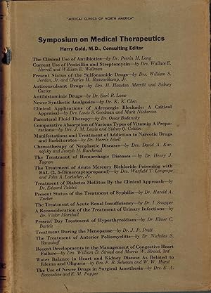 The Medical Clinics of North America, Nationwide Number, March 1950 - Medical Therapeutics