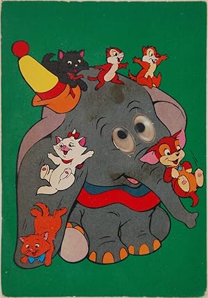 Cartolina Postale Dumbo con occhi mobili