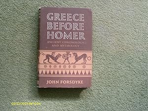 Bild des Verkufers fr Greece Before Homer, ancient chronology and mythology zum Verkauf von Buybyebooks