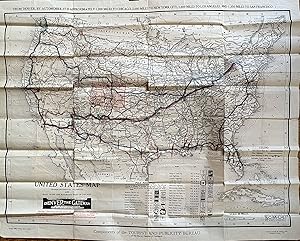 Immagine del venditore per United States Map Transcontinental Highways and Main Trunk Line Railroads West of Chicago venduto da mediumraremaps.com