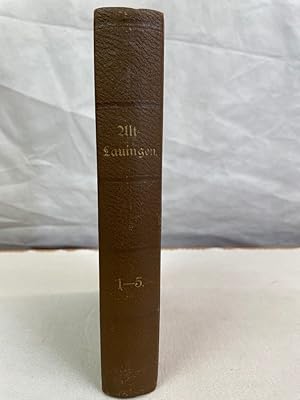 Alt-Lauingen. Organ des Altertumsvereins Lauingen. 1.-5.Jahrgang KOMPLETT. (1906-1910).