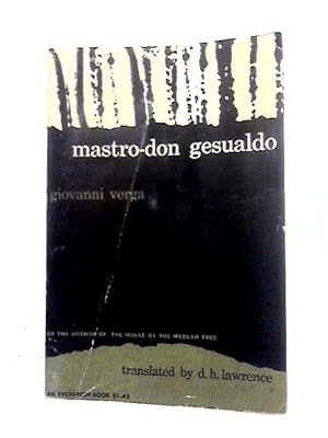 Seller image for Mastro-don Gesualdo for sale by World of Rare Books