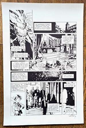 Seller image for Fac simil d'une planche originale en noir et blanc, extraite de la srie " Prophet " de Mathieu Lauffray et Xavier Dorison. for sale by Librairie Victor Sevilla