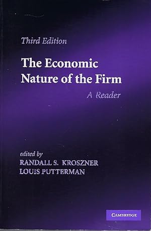 Imagen del vendedor de The Economic Nature of the Firm. A Reader a la venta por Antiquariat Lcke, Einzelunternehmung