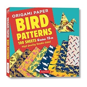 Image du vendeur pour Origami Paper Sheets Bird Patterns : Tuttle Origami Paper: Double-sided Origami Sheets Printed With 8 Different Designs Instructions for 8 Projects Included mis en vente par GreatBookPrices