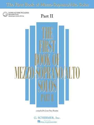 Seller image for First Book of Mezzo-soprano / Alto Solos - Part II for sale by GreatBookPrices