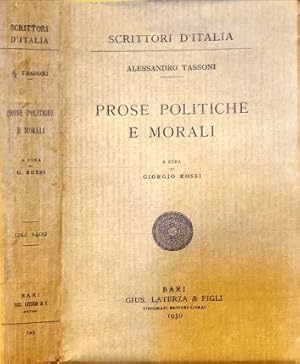 Seller image for Prose politiche e morali. for sale by Libreria La Fenice di Pietro Freggio