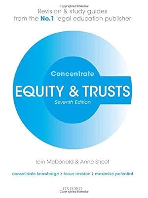Seller image for Equity & Trusts Concentrate: Law Revision and Study Guide for sale by WeBuyBooks