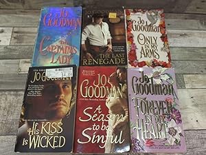 Immagine del venditore per 11 Jo Goodman Romantic Novels (In Want of a Wife, Marry Me, A Place Called Home, Seaswept Abandon, Never Lover A Lawman, Only in My Arms, If His Kiss is wicked, Captain's Lady, Season to be Sinful, Forever in My Heart, Last Renegade) venduto da Archives Books inc.