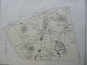 Sweden Maine Oxford County Popple Hill Winn's Hill 1880 Halfpenny map