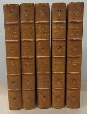 Seller image for The Life of Samuel Johnson, LLD. and the Journal of his Tour to the Hebrides in Five Volumes for sale by Midway Book Store (ABAA)