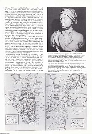 Image du vendeur pour Discovery of the Rawlinson Copperplate Maps of the Americas and their related Prints. An original article from Map Collector Magazine, 1991. mis en vente par Cosmo Books