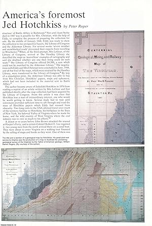 Seller image for Jed Hotchkiss, 1828-1899: One of America's Foremost Cartographers. An original article from Map Collector Magazine, 1989. for sale by Cosmo Books