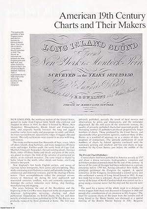 Seller image for American, 19th Century, New England Charts and their Makers. An original article from Map Collector Magazine, 1984. for sale by Cosmo Books