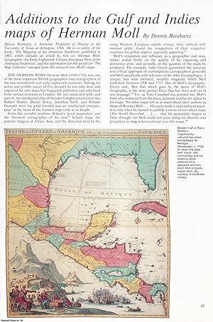 Seller image for Additions to the Gulf and Indies Maps of Herman Moll. An original article from Map Collector Magazine, 1988. for sale by Cosmo Books