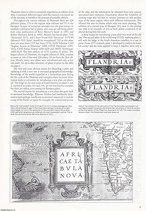 Imagen del vendedor de Unstable Editions of Ortelius' Atlas. An original article from Map Collector Magazine, 1995. a la venta por Cosmo Books