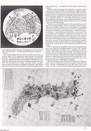 Seller image for An Early Map of Japan on a Porcelain Plate. An original article from Map Collector Magazine, 1982. for sale by Cosmo Books