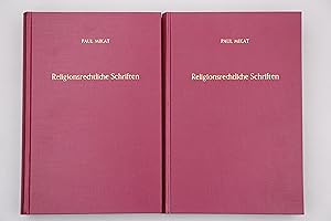 Bild des Verkufers fr RELIGIONSRECHTLICHE SCHRIFTEN. Abhandlungen zum Staatskirchenrecht und Eherecht zum Verkauf von INFINIBU KG