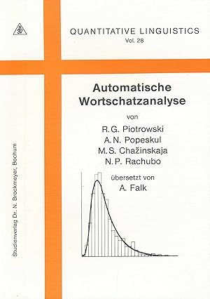 Imagen del vendedor de Automatische Wortschatzanalyse. a la venta por Antiquariat Bernhardt