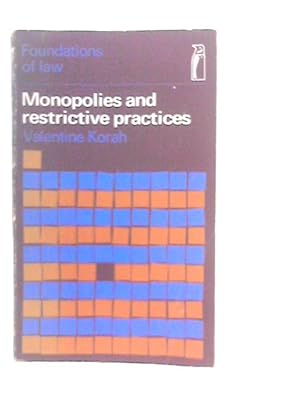 Imagen del vendedor de Monopolies and Restrictive Practices a la venta por World of Rare Books