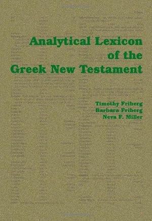 Imagen del vendedor de Analytical Lexicon of the Greek New Testament a la venta por WeBuyBooks