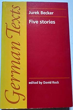 Bild des Verkäufers für Five Stories (Manchester German Texts) zum Verkauf von WeBuyBooks
