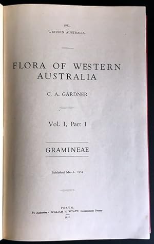Flora of Western Australia: Volume 1 Part 1: Gramineae by C A Gardner