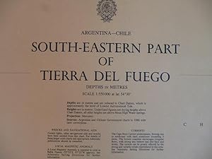 Bild des Verkufers fr South-Eastern part of Tierra Del Fuego - Blatt Nr. 1373. Massstbe: 1:550.000 zum Verkauf von Allguer Online Antiquariat