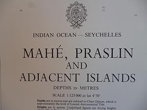 Bild des Verkufers fr Indian Ocean - Seychelles. Mah, Praslin and Adjacent Islands - Blatt Nr. 742. Massstbe: 1:125.000 zum Verkauf von Allguer Online Antiquariat