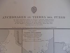 Bild des Verkufers fr Anchorages in Tierra Del Fuego - Blatt Nr. 559. zum Verkauf von Allguer Online Antiquariat