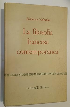 Imagen del vendedor de La Filosofia Francese Contemporanea a la venta por Plurabelle Books Ltd