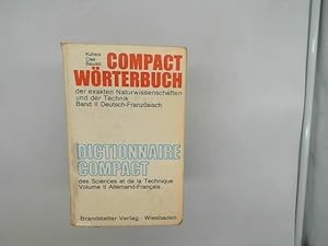 Seller image for Compact-Wrterbuch der exakten Naturwissenschaften und der Technik Teil: Bd. 2., Deutsch-Franzsisch. Allemand-Franais for sale by Das Buchregal GmbH