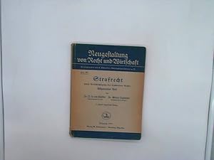 Seller image for Neugestaltung von Recht und Wirtschaft. Verwaltungsrecht. [Heft 8, Teil 1] for sale by Das Buchregal GmbH