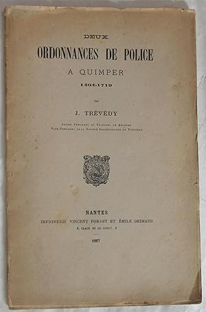 Deux Ordonnances de Police à Quimper 1404-1719