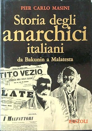 Imagen del vendedor de Storia degli anarchici italiani a la venta por Librodifaccia